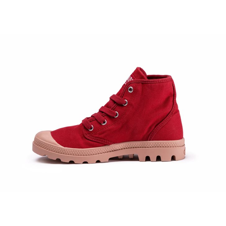 Dámské Boty Palladium Pampa Hi Červené | CZ VZW-59C